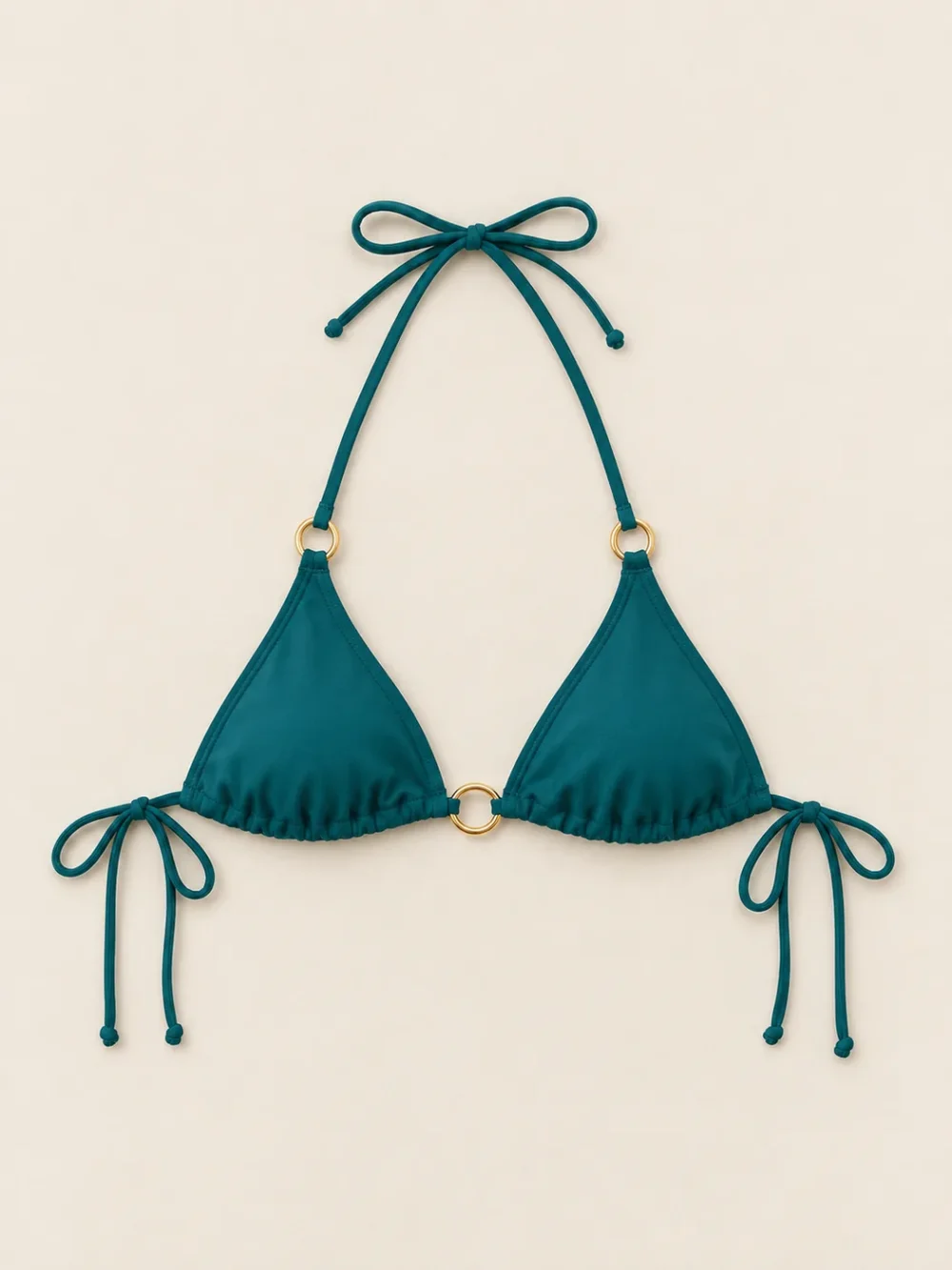 Comet Micro Triangle Top, laid flat, front view