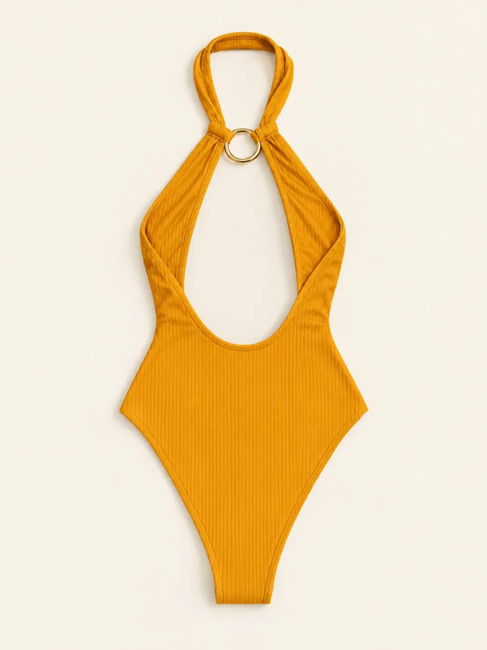 Corona Halter One-piece, back view