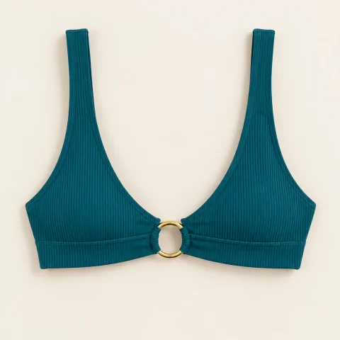 Corona Longline Top, laid flat, front view