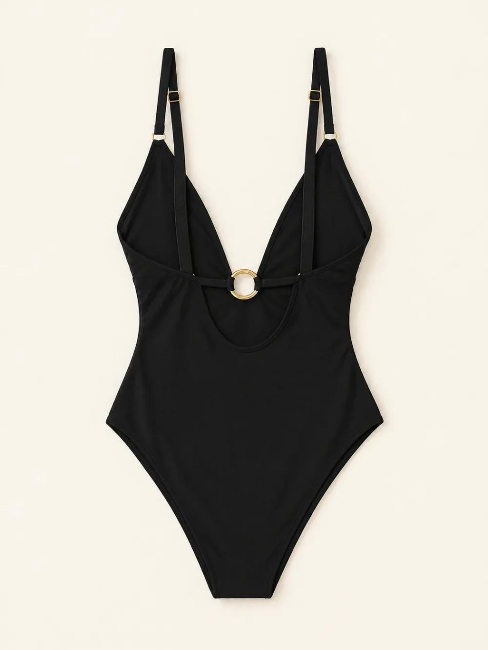 Eclipse Plunge One-piece, back view
