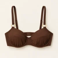Eclipse Balconette Top, laid flat, front view