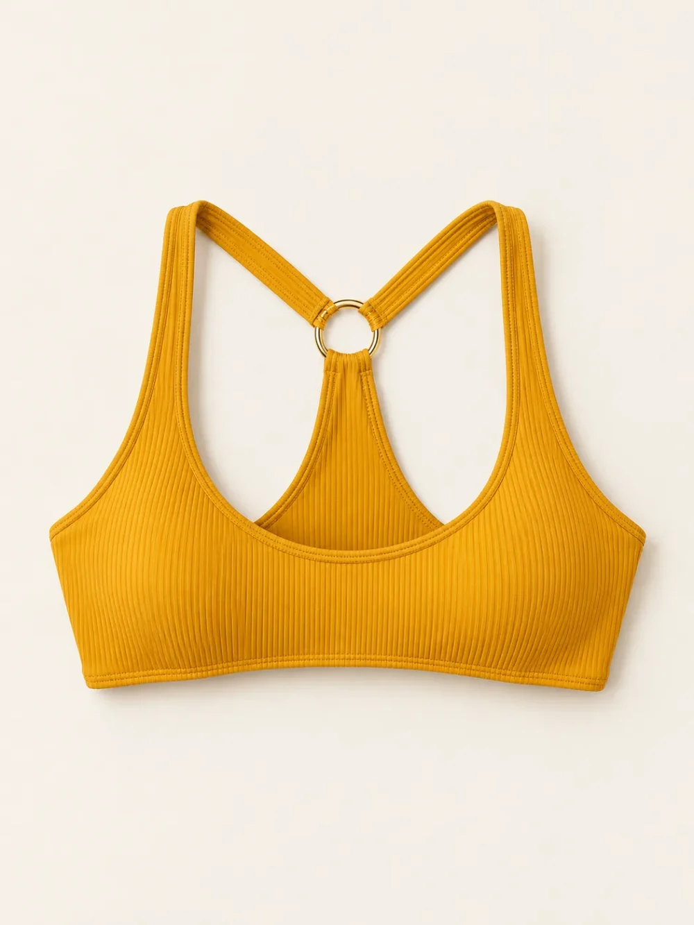 Equinox Racer Top, laid flat, front view