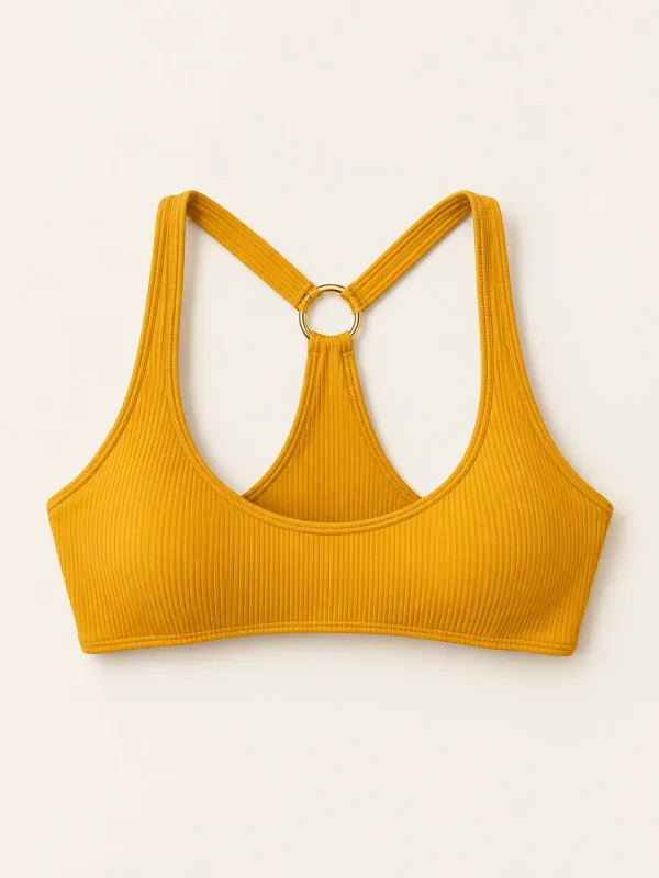 Equinox Racer Top, laid flat, front view