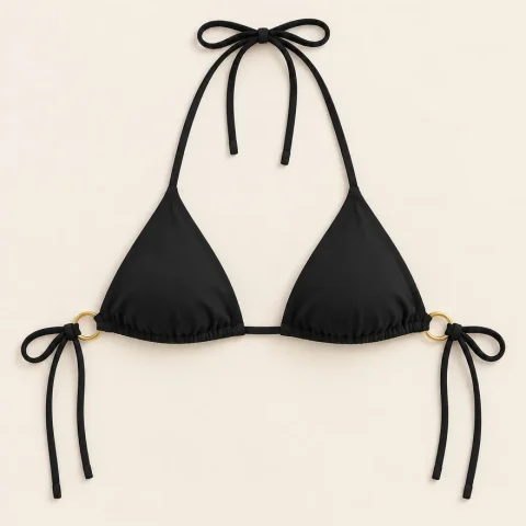 Nova Tie Triangle Top, laid flat, front view