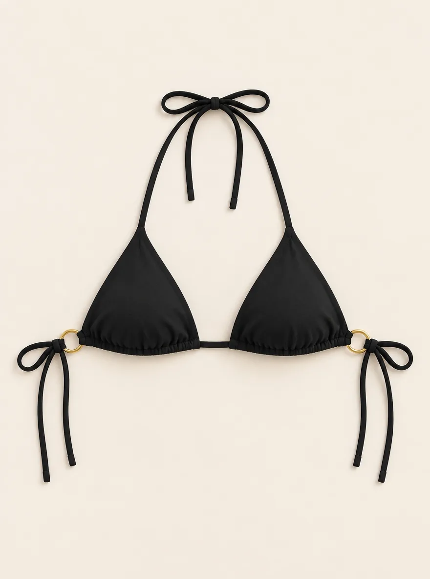 Nova Tie Triangle Top, laid flat, front view