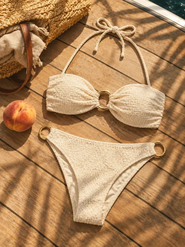 Orbit Low-rise Bottom, worn on the beach