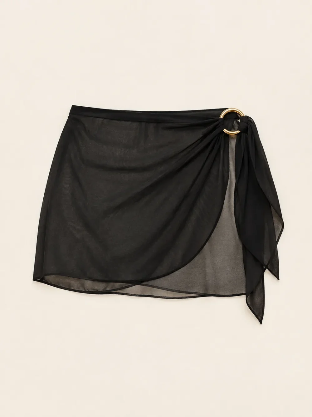Ring-tie Mini Sarong, laid flat, front view