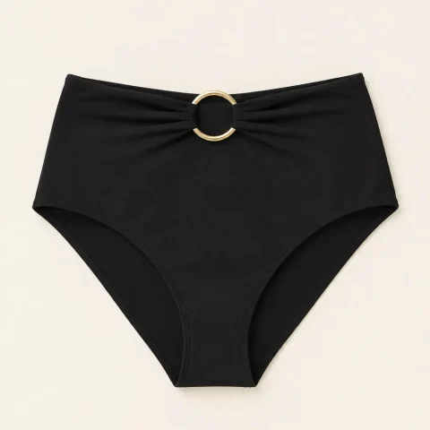 Saturn High-waist Bottom, laid flat, front view