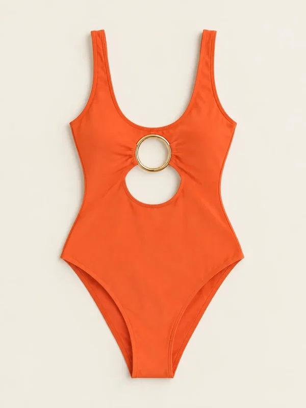 Saturn Ring One-piece, laid flat, front view