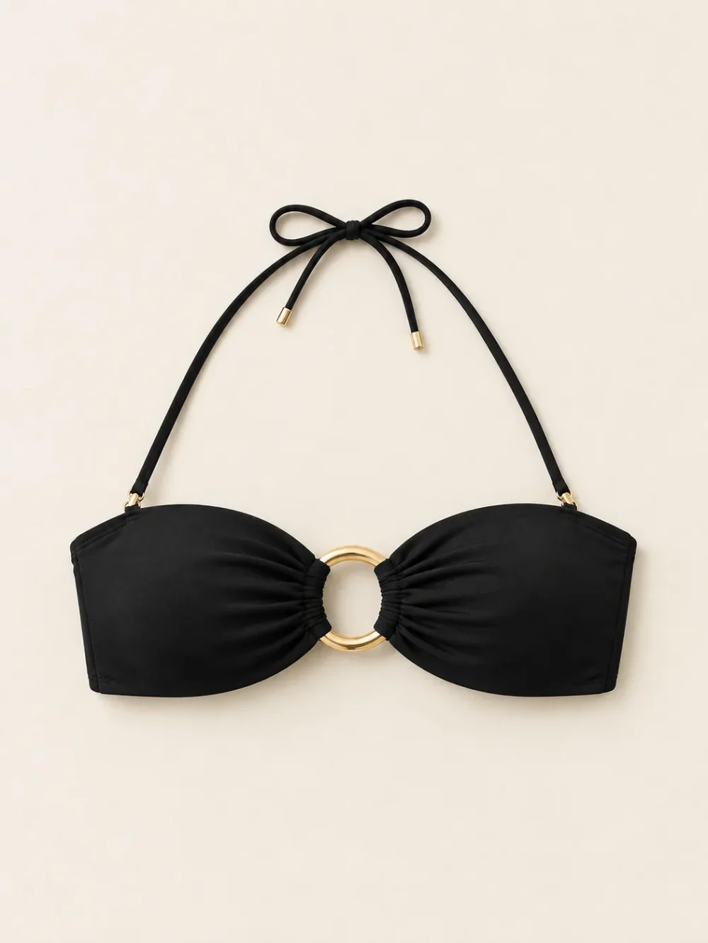 Saturn Bandeau Top, laid flat, front view