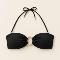 Saturn Bandeau Top, laid flat, front view